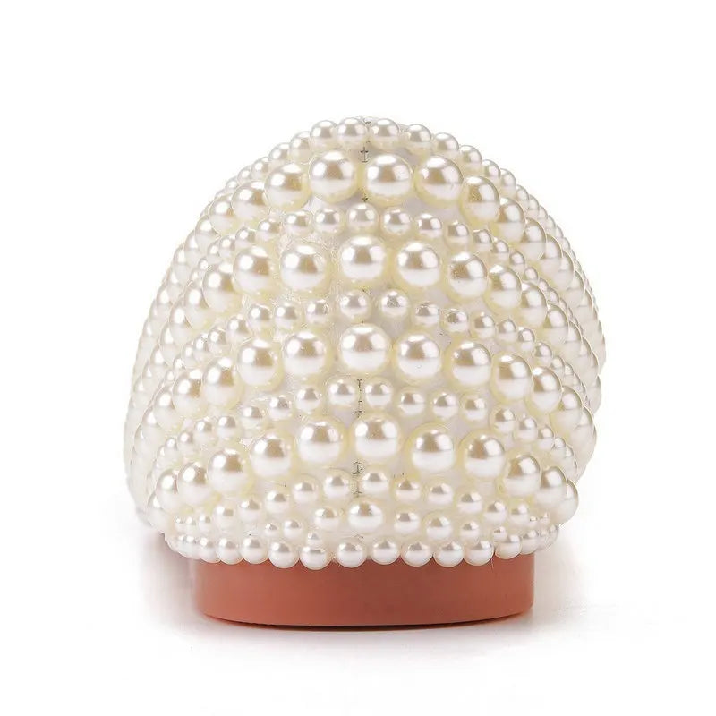 11cm Pearl Wedding Shoes Thin Heel Pointed Single Shoe Large Size Women's Shoes Bride Shoes Dinner Women's Pumps heels_bridal