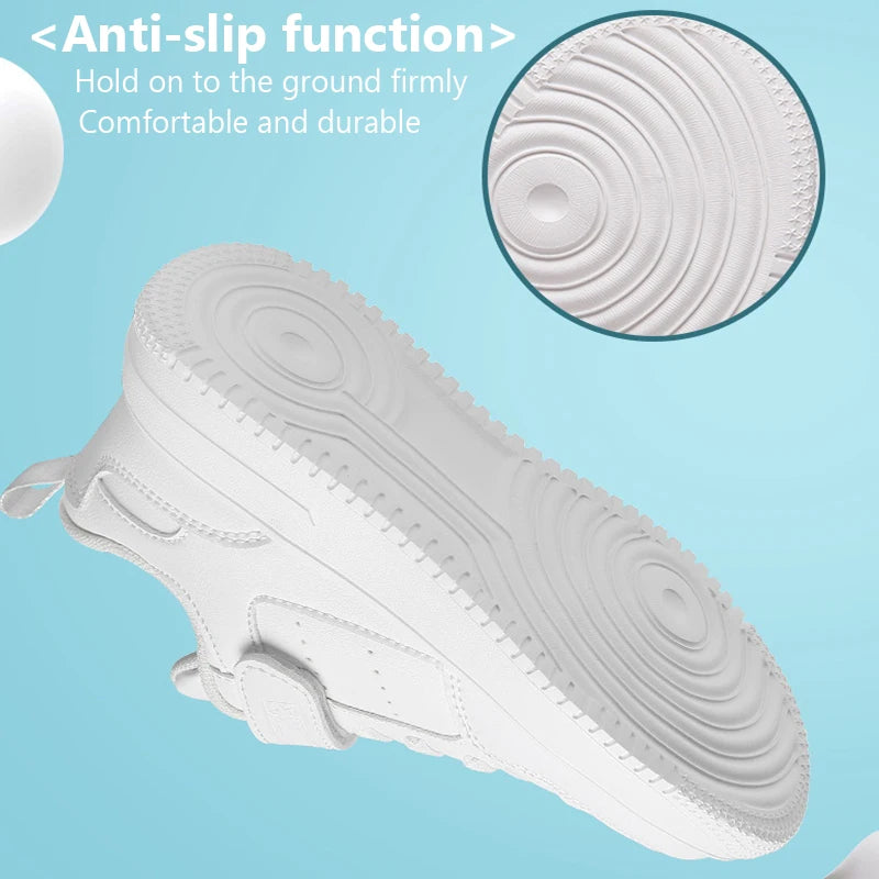 Children Sneaker Boys Casual Shoes Black Leather Flat Student Walking Shoes Non-slip Girl Lightweight Sports Tennis Footwear kids_shoes