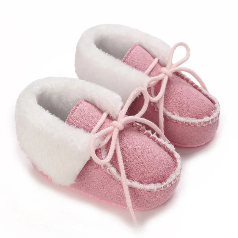 Freshman baby cotton walking shoes with soft soles, warm autumn and winter snow boots, comfortable baby walking shoes kids_shoes