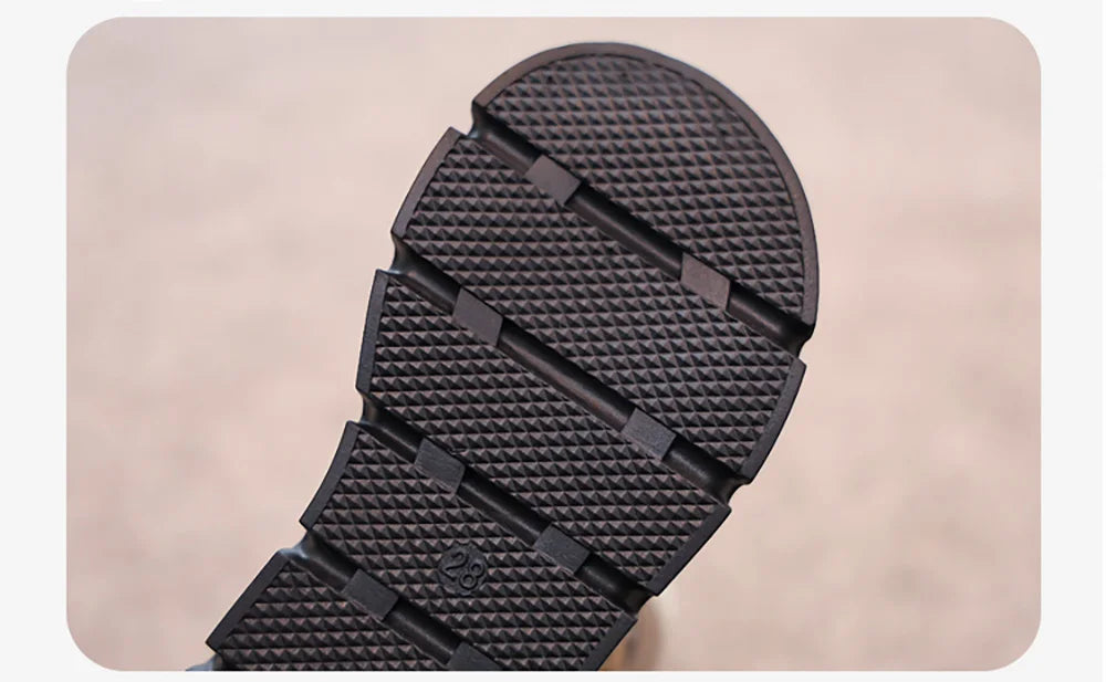 Leopard Fashion Snow Boots For Children Thick Warm Teenager Kid's Plush Boots Trend Fashion Boy's Girl's Warm Ankle Boots