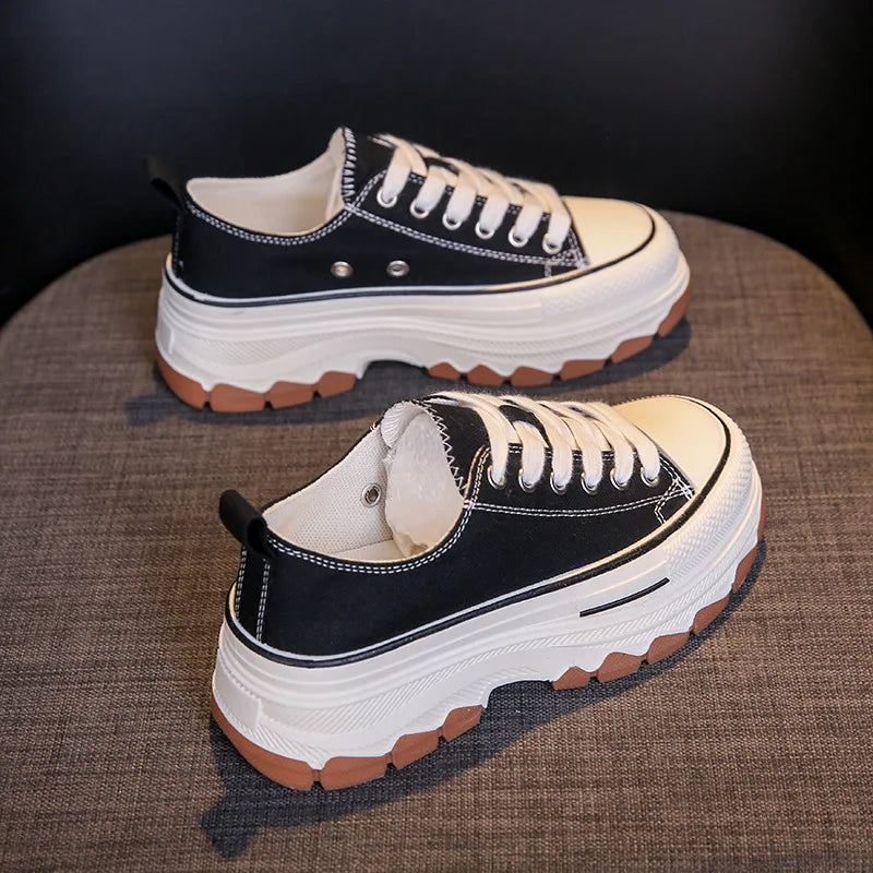Canvas Womens Shoes High Platform Sneakers for Women 2023 New Breathable Woman Tennis Shoes Casual Women's Tennis Scarpe Donna sneakers_platform