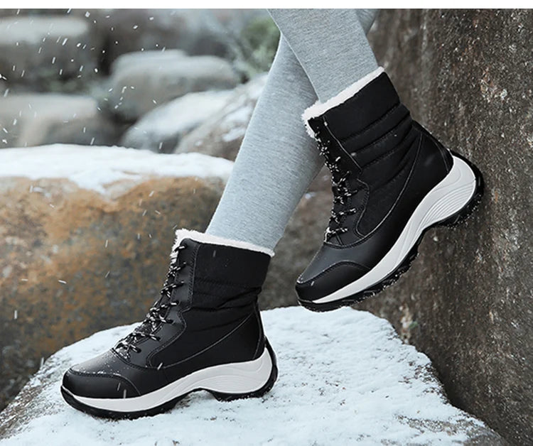 Snow Boots Women New Ladies Shoes Platform Shoes Woman Flat Keep Warm Boots Ladies Casual Plush Botas Mujer Winter Shoes Women sneakers_platform