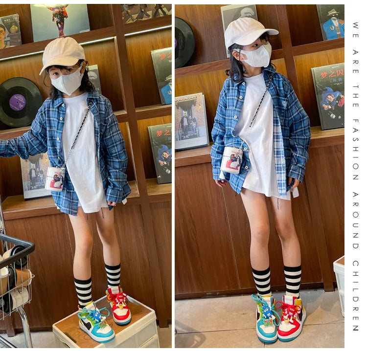 New Children Casual Shoes Four Seasons Kids Single Sneaker Mandarin Ducks Basketball Sports Shoes Boys Girls Sneaker Board Shoes kids_shoes