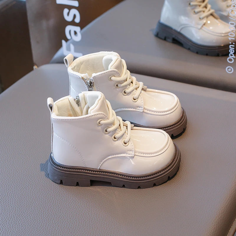 Autumn Winter Children's Boots 2-18 Years Old Padded Warm Boys Girls Cotton Shoes Hundred Anti-slip Kids Short Boots Shoes kids_shoes