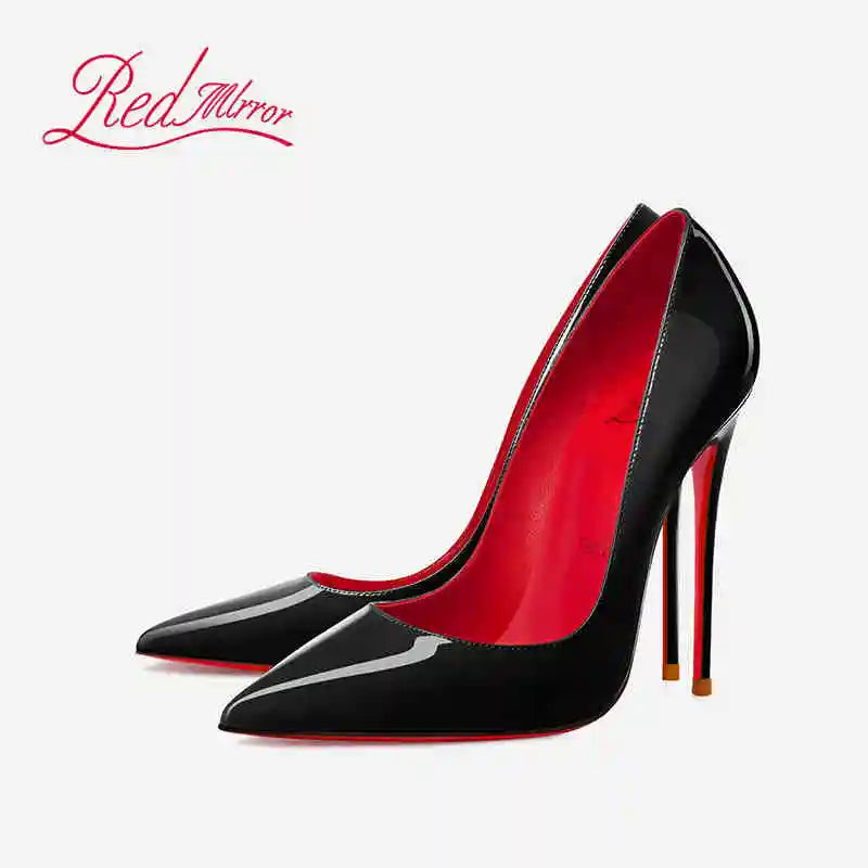 Women's High-heeled Shoes Red Bottoms Stiletto Pumps Black Naked Shallow Pointed Toe High Heels Luxury Brand Fashion Prom Shoes heels_stiletto