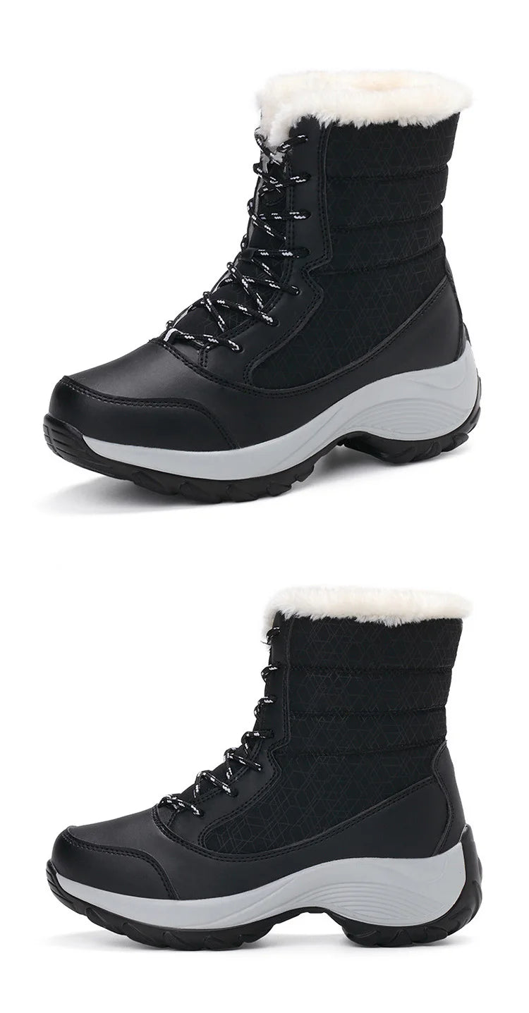 Snow Boots Women New Ladies Shoes Platform Shoes Woman Flat Keep Warm Boots Ladies Casual Plush Botas Mujer Winter Shoes Women sneakers_platform