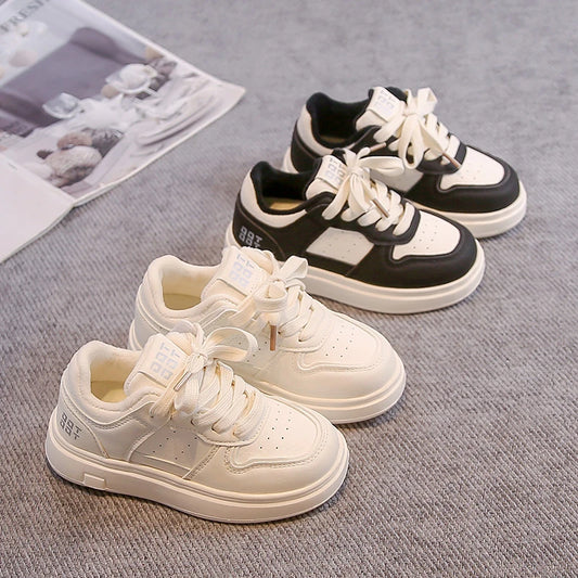 Children Sports Shoes Breathable Soft Bottom Kids Casual Shoes Non-slip 2025 Winter Boys Girls Tennis Shoes White Trendy Suede kids_shoes