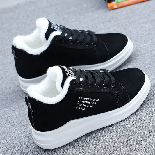 New Snow Boots Winter Outdoor Women Shoes Warm Fur Plush Lady Casual Shoes Lace Up Fashion Sneakers Platform Snow Boots sneakers_women