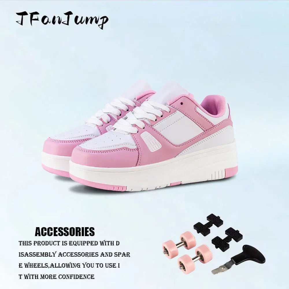 Roller Skate Shoes Kids Snickers With Wheels Children Rollerskates Fashion Outdoor Sports Shoes Girls Boys Gifts For kids_shoes