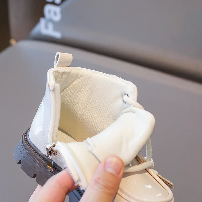 Autumn Winter Children's Boots 2-18 Years Old Padded Warm Boys Girls Cotton Shoes Hundred Anti-slip Kids Short Boots Shoes kids_shoes