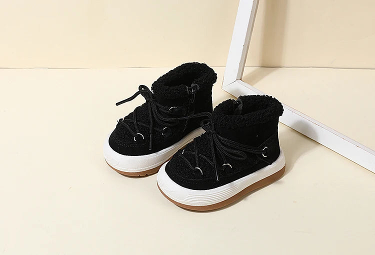 GT-CECD New Autumn/Winter Baby Boots Warm Plush Rubber Sole Toddler Kids Sneakers  Infant Shoes Fashion Little Boys Girls Boots kids_shoes
